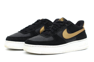 NIKE AIR FORCE 1 BLACK METALLIC GOLD