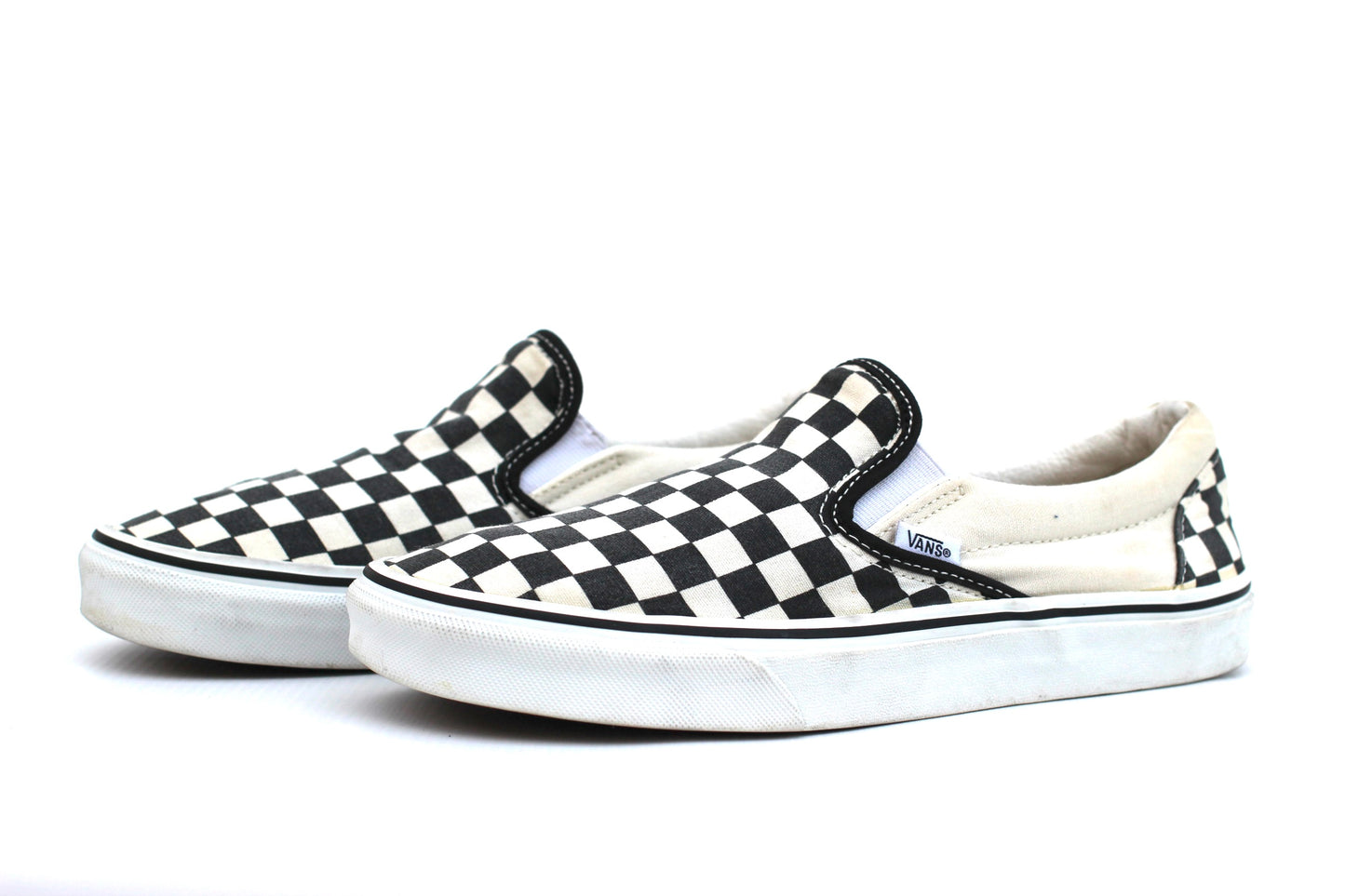 VANS CHECKERED SLIP ONS