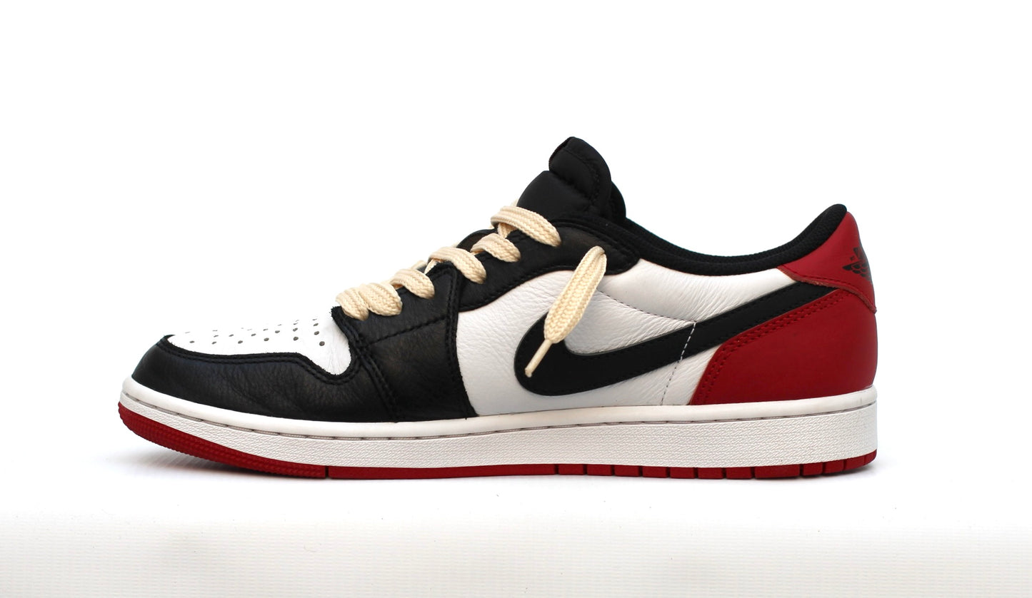 NIKE AIR JORDAN 1 LOW BLACK TOE (BOXED)