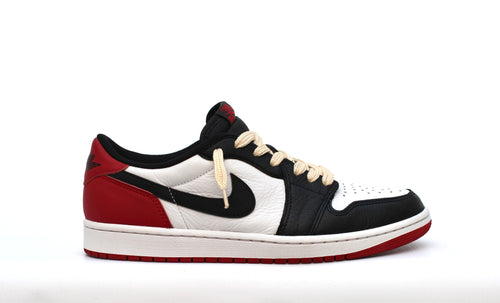 NIKE AIR JORDAN 1 LOW BLACK TOE