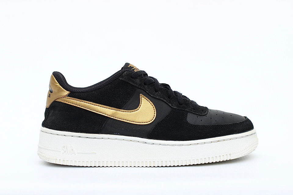 NIKE AIR FORCE 1 BLACK METALLIC GOLD